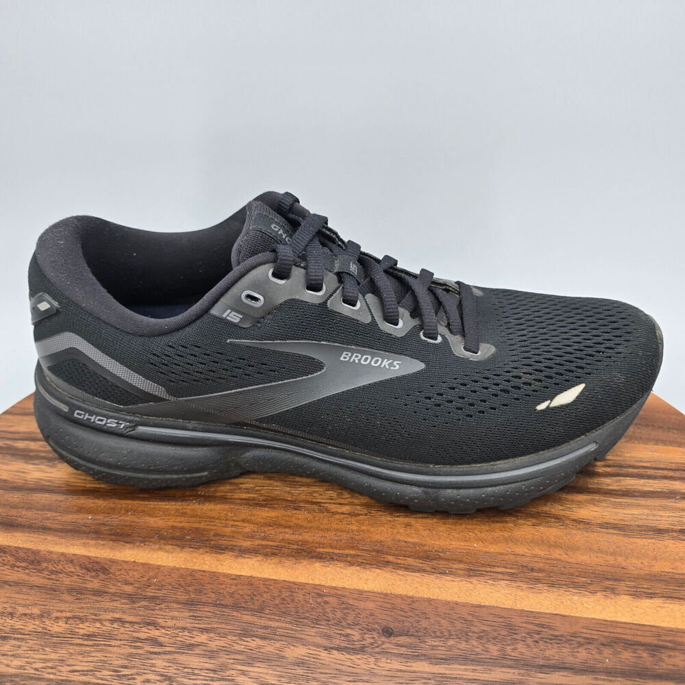 Brooks Ghost 15 Shoes Women's 10 Narrow Black Low Top Athletic Running Sneakers